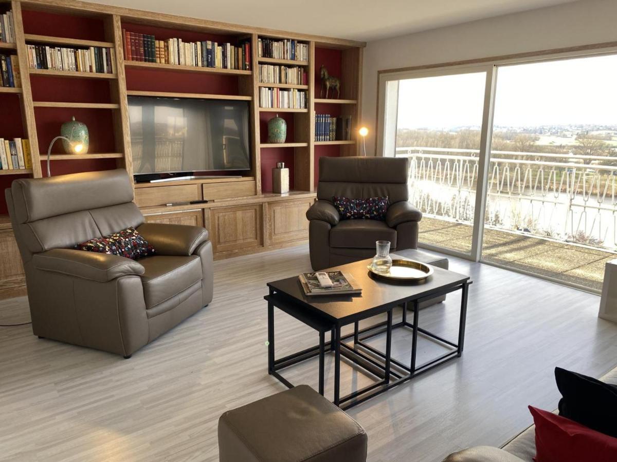 Appartement Panoramique Au Centre De Moulins Avec Terrasse, 2 Chambres, Et Equipements Modernes - Fr-1-489-412 Ngoại thất bức ảnh
